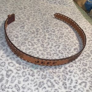 Vintage Nacona Tooled Leather Belt
